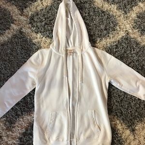 Target white zip up hoodie